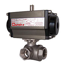 Duravalve AS7006MC DM 340 Durair Ii Pneumatic Stainless 1-1/2in Npt Ball Valve 